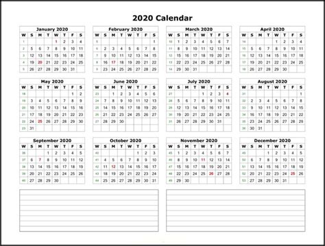 Incredible 2020 Calendar With Date Boxes And Holidays Free Printable
