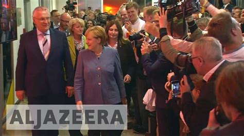 German Elections Angela Merkel Wins Fourth Term As Far Right Afd