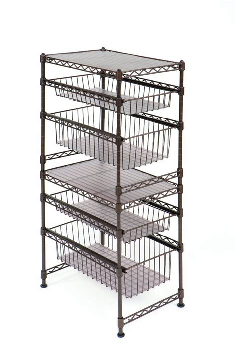 Remove the cabinet doors, if needed, for better access. Sliding Drawer Rack Shelf Steel Wire Cabinet Stackable ...