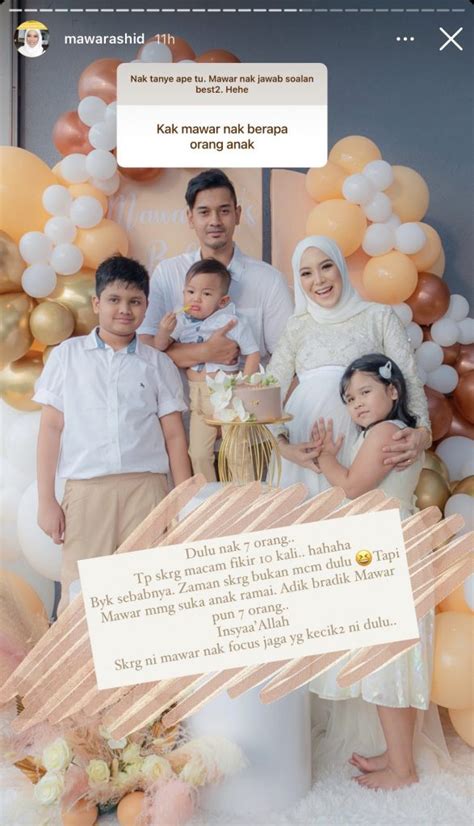 Malah tulisnya di ruangan kapsyen, situasi yang pernah dihadapi ibunya, datin marinee abdullah antara jadi. "Dulu Nak 7 Orang Anak, Tapi Sekarang Macam Fikir 10 Kali ...