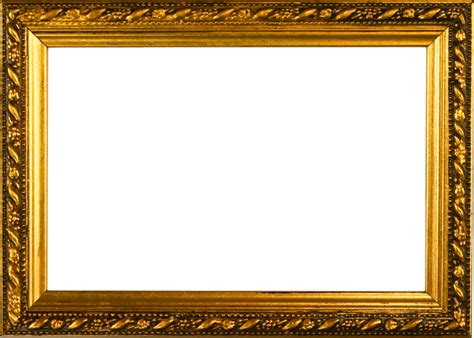 Download Gold Frame Border Png Old Photo Frames Png Full Size Png