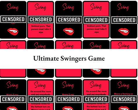 Swingers Game Swingers Ice Breaker Games Swingers Party Game Adult Foreplay Games Instant