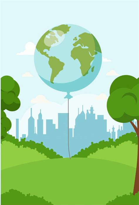 605 Green Nature World Environment Day Poster Background Lingkungan