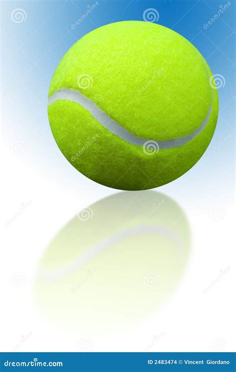 Tennis Ball Reflection Stock Photo Image Of Detailed 2483474