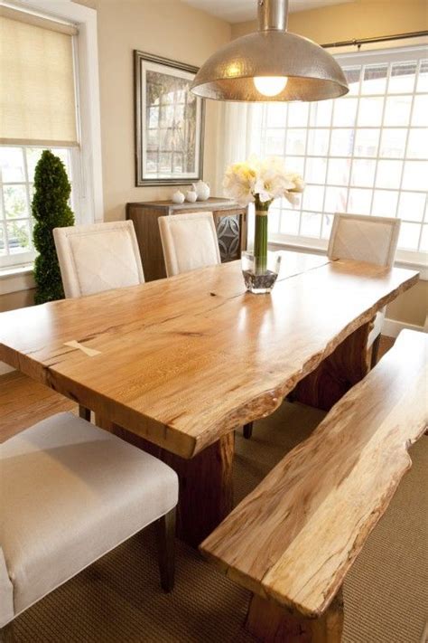 Buy wood kitchen room tables at macys.com! Sycamore Live Edge Dining Table | Live edge wood dining ...