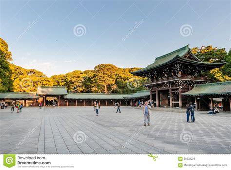 Tokyo Japan October 07 2015 Entrance To Imperial Meiji Shrine