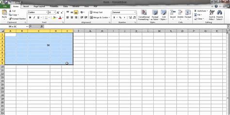 What Is A Cell Range Column And Row In Excel Youtube