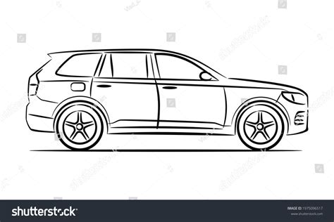 6867 Suv Car Outline Images Stock Photos And Vectors Shutterstock