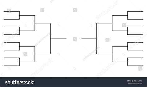 Four rounds, with 16, 8, 4 and 2 teams respectively. 16 Team Tournament Bracket Templates Stock Vector Royalty Free