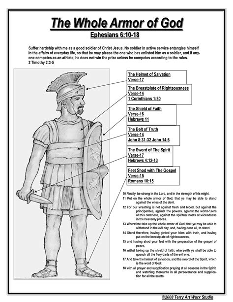 Bible Study Put On The Whole Armor Of God Study Poster