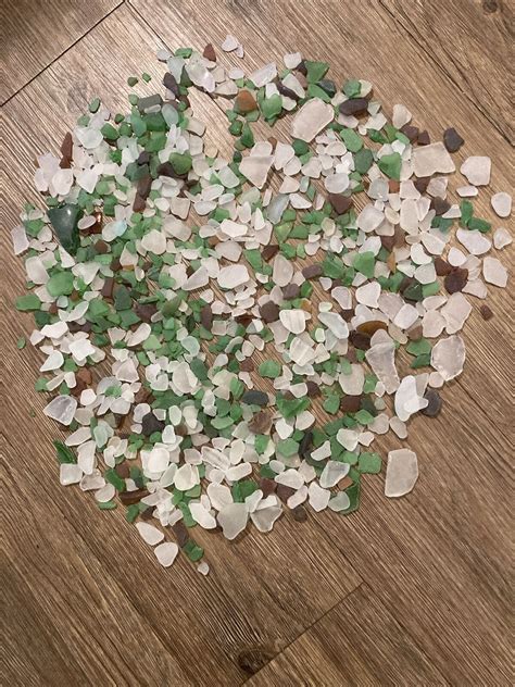 2 Lbs Genuine Surf Tumbled Frosted Beach Sea Glass Mixed Color And Size Usa 🇺🇸 Ebay
