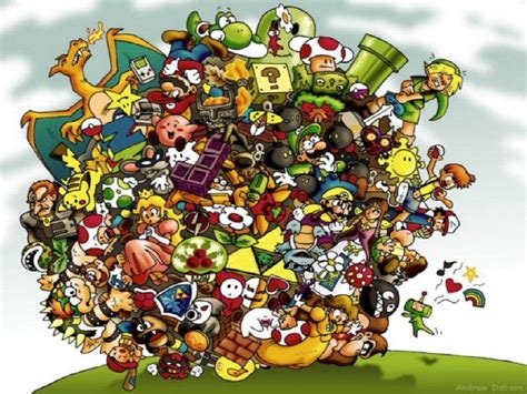 Nintendo Collage Wallpapers Top Free Nintendo Collage Backgrounds