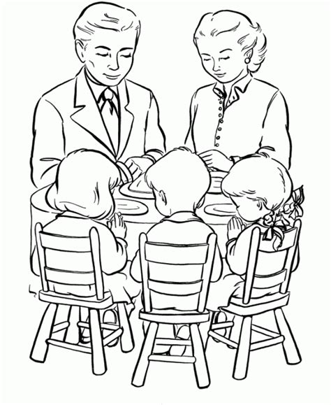 Día de la Familia – Dibujos para pintar | Colorear imágenes