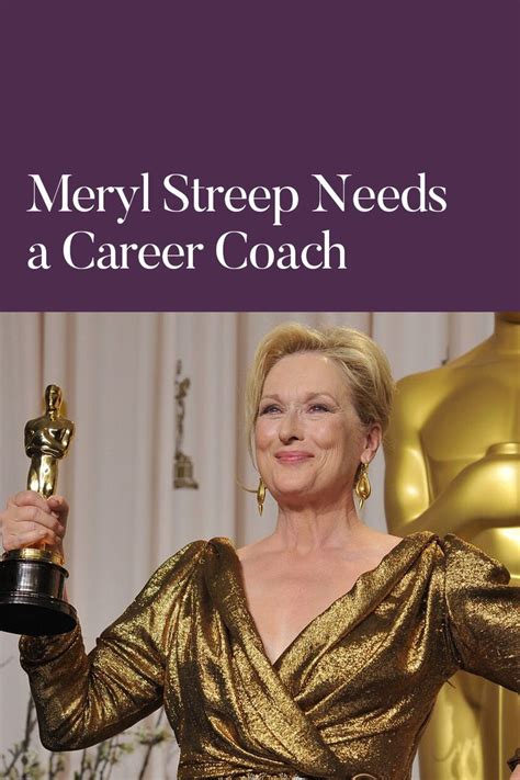 A Woman Holding An Award In Her Hand With The Words Merly Steep Needs A Career Coach
