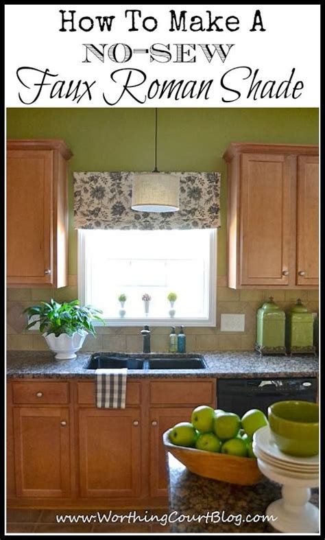 I started with 2 of these crazy inexpensive shelving support brackets. How To Make No Sew Faux Roman Shades | Worthing Court ...