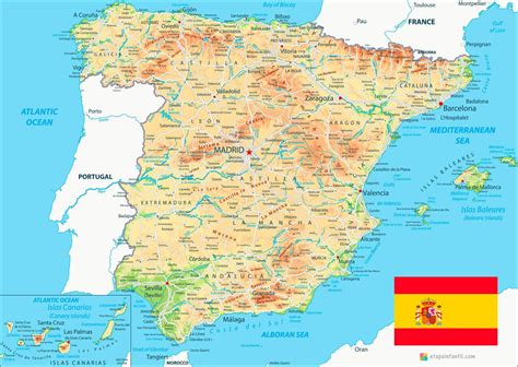 Pakistaní Ampliar Interrumpir Mapa De España Con Nombres En Español