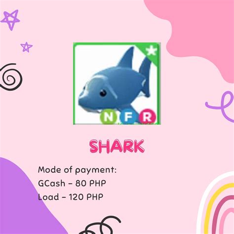 Adopt Me Nfr Shark Neon Fly Ride On Carousell