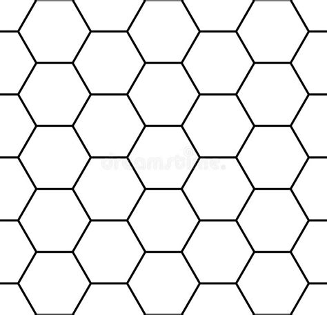 Vector Seamless Geometry Pattern Hexagon Black And White Geometric
