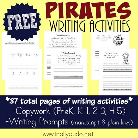 Kids Will Love Using Their Creativity To Write About Pirates These