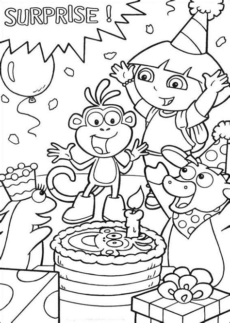 Dora the Explorer Coloring Pages (12) - Coloring Kids