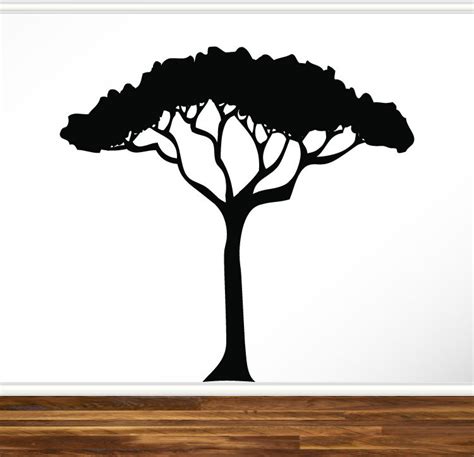 African Tree Silhouettes Clipart Best