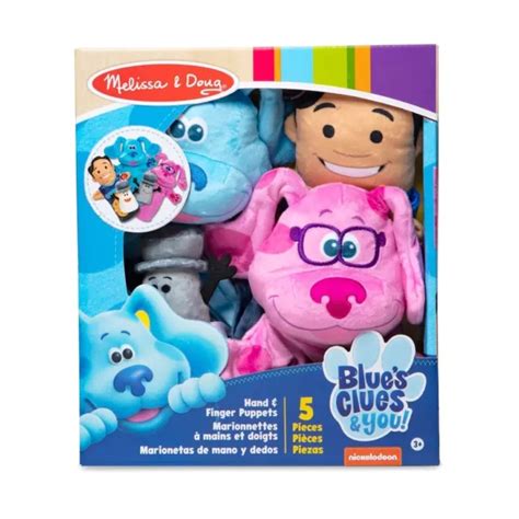 Melissa And Doug Blues Clues And You Hand And Finger Puppets 5 Piece