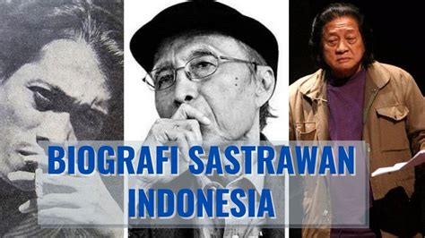 5 Tokoh Sastrawan Indonesia Dan Biografinya Youtube