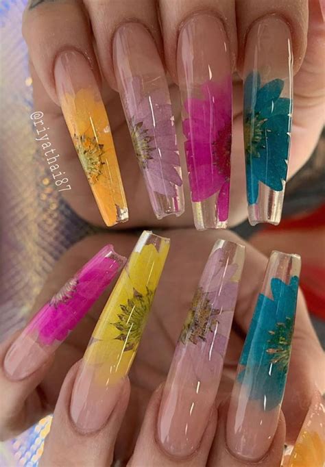 Summer Nail Designs Youll Probably Want To Wear Colorful Flower Nails