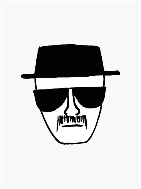 Breaking Bad Walter White Drawing Sticker For Sale By Insignias