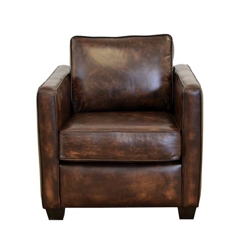 Westland And Birch Salisbury Genuine Top Grain Leather Club Chair Wayfair