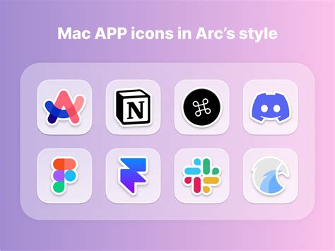 Mac App Icons In Arcs Style By Chaine Ye On Dribbble