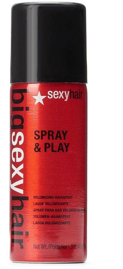 big sexy hair spray and play volumizing hairspray — travel size travel hairspray popsugar