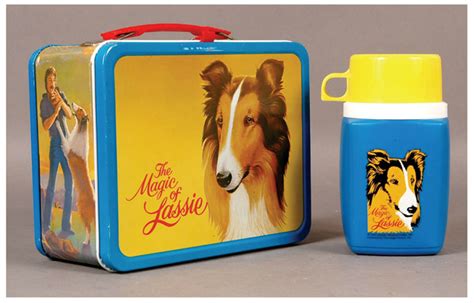 Hakes The Magic Of Lassie Metal Lunch Box With Thermos