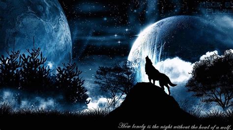 Wolf Howling At The Red Moon Wallpapers Wolf Wallpaperspro