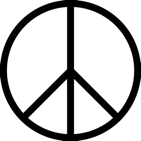Svg Frieden Schild Symbol Kostenloses Svg Bild And Symbol Svg Silh