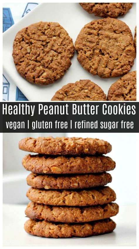 Healthy Peanut Butter Cookies | Rezept | Butterkekse ...