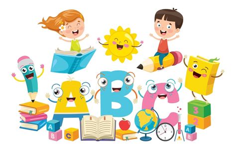 Little School Children Studying And Learning 2831911 Vector Art At Vecteezy