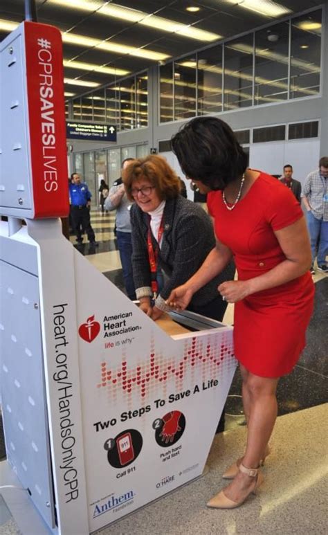 Cpr Training Kiosk Introduced At Ohare International Airport Cpr