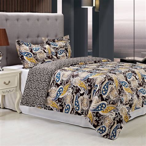 Superior Midnight Reversible 300 Thread Count Cotton Reactive Print Duvet Cover Set Walmart