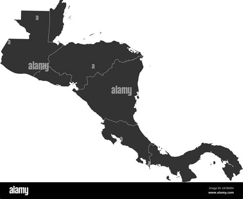 Mapa De America Central Imágenes De Stock En Blanco Y Negro Alamy