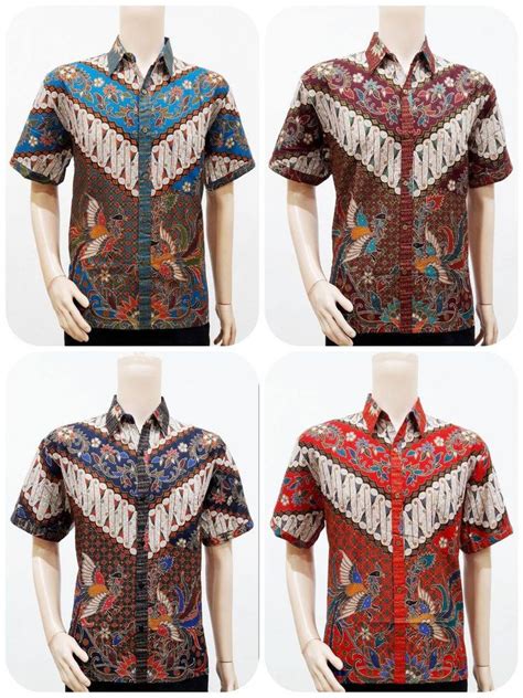 Kemeja pria lengan pendek keren terbaru model slim fit polos putih, motif batik & bahan jeans dari merk angrapana, alisan, mentli yang tersedia ukuran xxl. Model Baju Batik Pria Lengan Pendek Motif Parang | Wanita ...