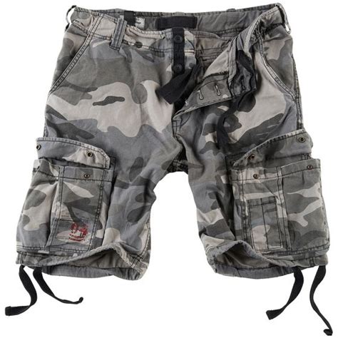 Surplus Airborne Vintage Shorts Washed Night Camo