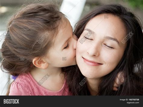Daughter Kissing Image And Photo Free Trial Bigstock