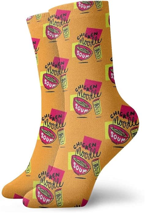Wilson Martin Chicken Noodle Soup Socks Casual Socks Sports Socks Fun Work Socks For
