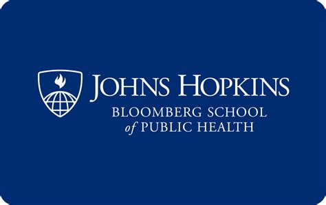 Johns Hopkins Bloomberg School Of Public Health Donation T Card