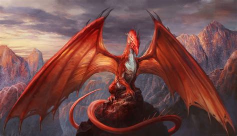 ArtStation Red Dragon Antonio J Manzanedo Mythical Creatures Art