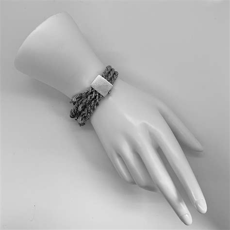 Lot - 18K Gold Rope Bracelet