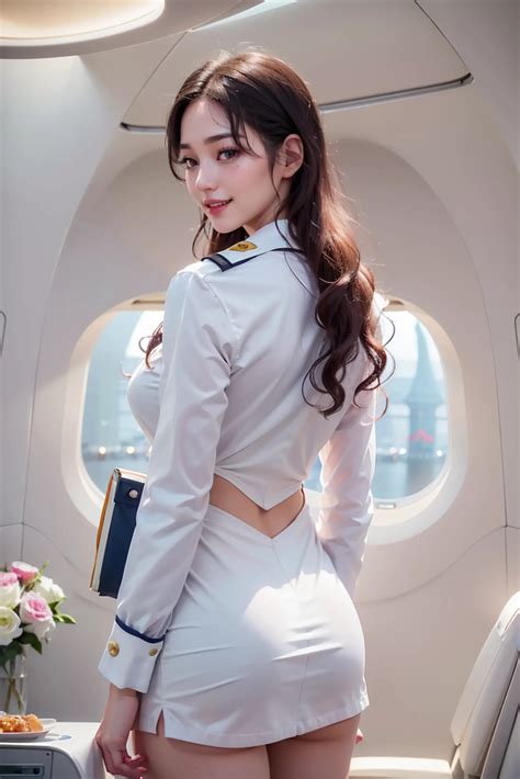 sexy flight attendant cosplay vol 2 images ai art lookbook