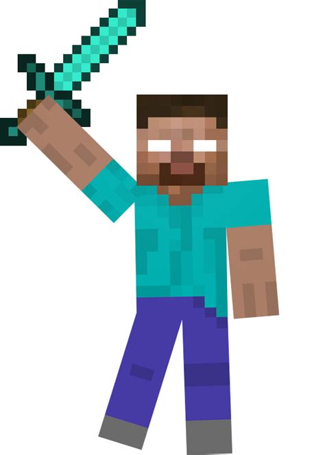 Herobrine With A Diamond Sword By Coolbro69 On Deviantart