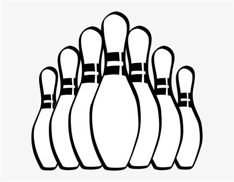 Bowling Pins Coloring Page Bowling Boliche Colorir Alley Kindpng